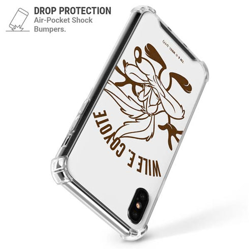 Looney Tunes Wile E Coyote Big Head iPhone XS Max Clear Case
